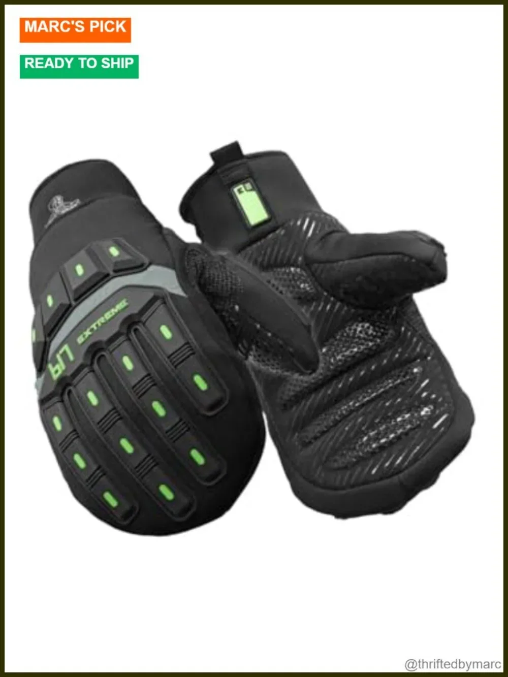Insulated Extreme Freezer Mittens with Silicone Grip
